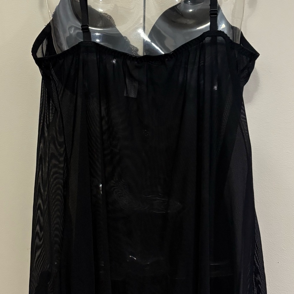 Delicates Black and Purple Embroidered Chemise - Picture 4 of 6